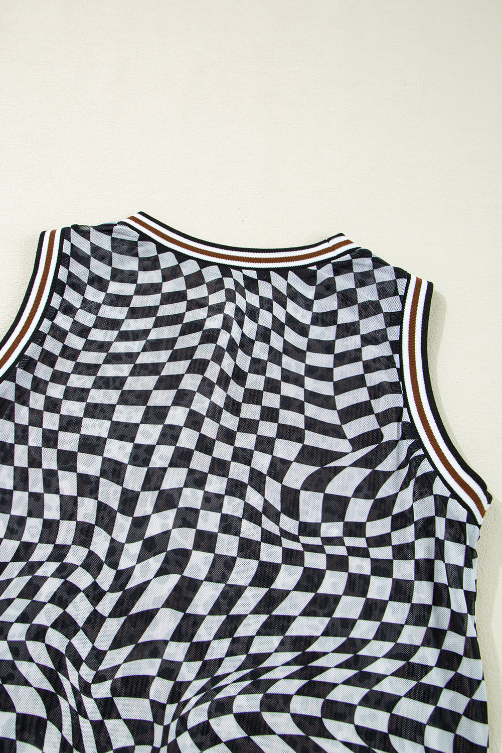 Multicolour Leopard Checkered Double Printed Reversible Sleeveless Long Dress