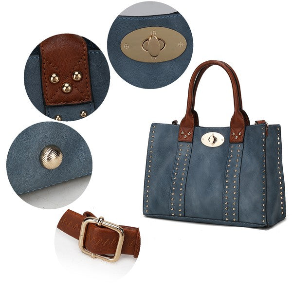 MKF Elissa Satchel Handbag by Mia K- 3 pc Set