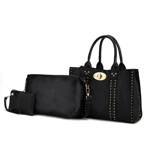 MKF Elissa Satchel Handbag by Mia K- 3 pc Set