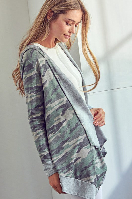 CAMOUFLAGE CASCADE CARDIGAN