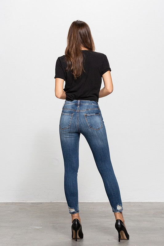 MID-RISE ANKLE SKINNY JEANS