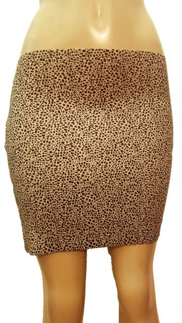 JUNIORS LEOPARD SKIRT