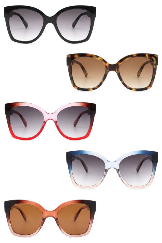 Women Square Oversize Cat Eye Fashion Sunglasses