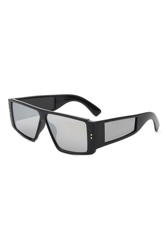 Retro Rectangle Flat Top Fashion Sunglasses