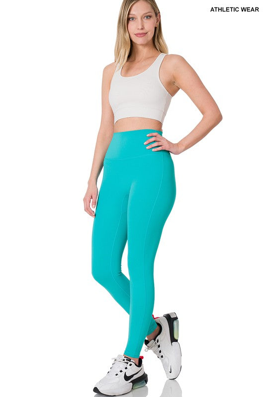 Athletic High Waisted Full Length Leggings