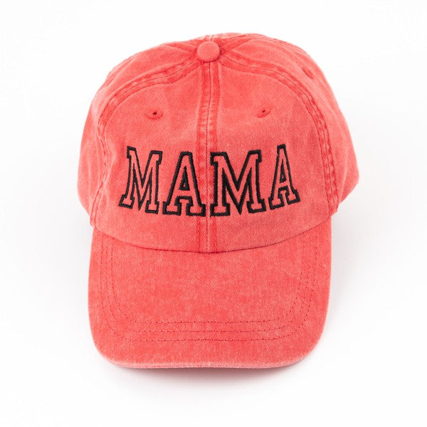 Embroidered Mama Outline Canvas Hat