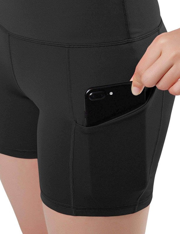 Jolie High Waisted Compression Athletic Shorts