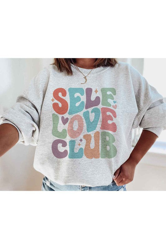 SELF LOVE CLUB GRAPHIC SWEATSHIRT