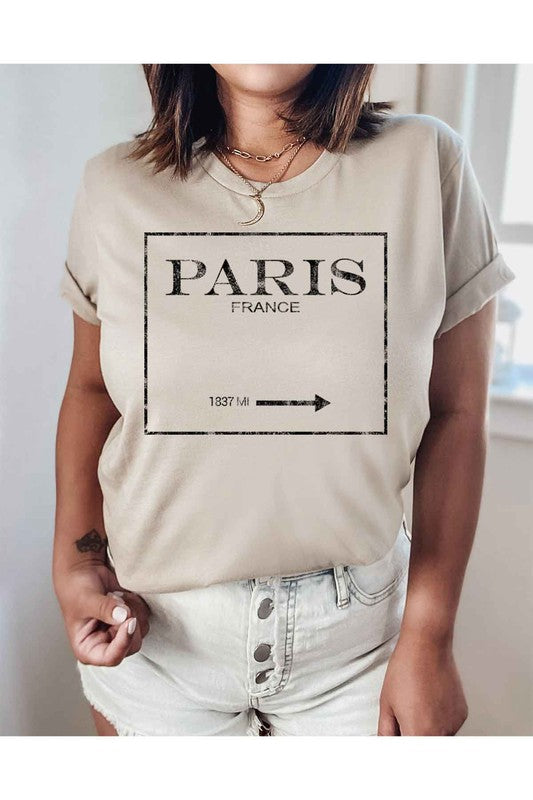 PARIS FRANCE GRAPHIC TEE / T-SHIRT