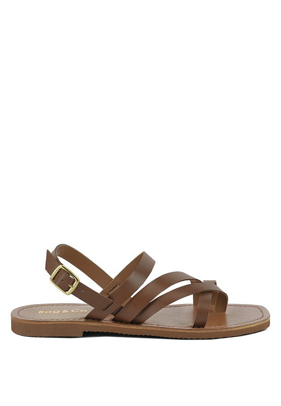 SLOANA Strappy Flat Sandals