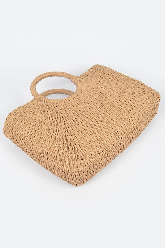 Straw Basket Weaved Summer Tote