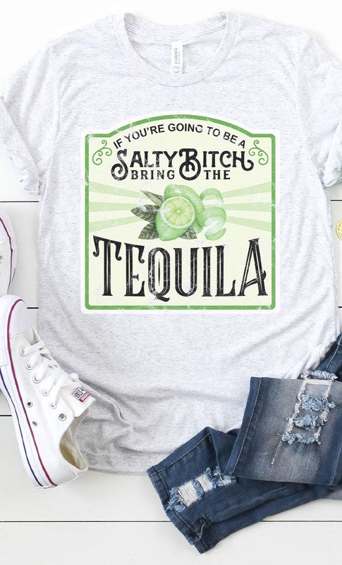 Salty Bitch Tequila Graphic Tee PLUS