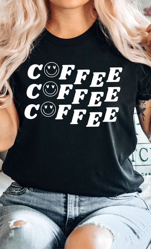 Smiley Coffee Graphic Tee