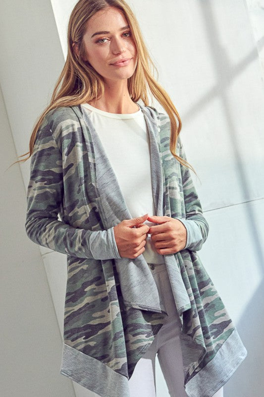 CAMOUFLAGE CASCADE CARDIGAN