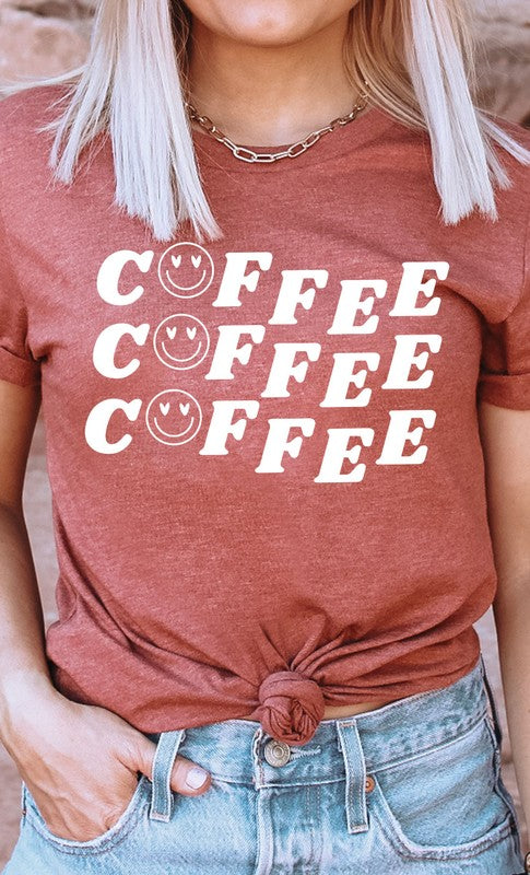 Smiley Coffee Graphic Tee