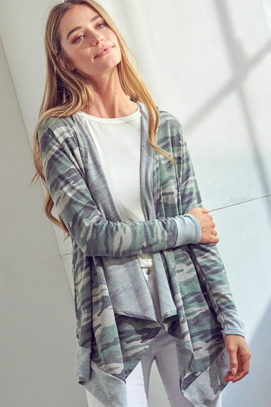 CAMOUFLAGE CASCADE CARDIGAN