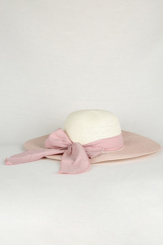 RIBBON BAND STRAW HAT