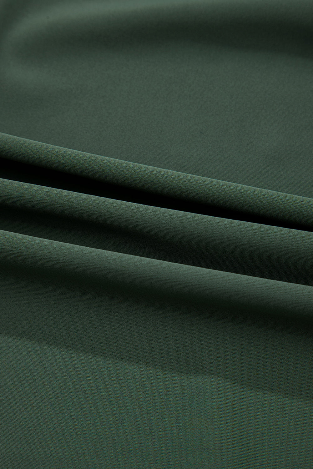 Mist Green Side Tied Waist Square Neck Adjustable Straps A-line One Piece Swim Dress